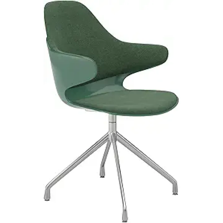 We're it, Adora Swivel Accent Chair with Upholstered Seat and Back (Green)