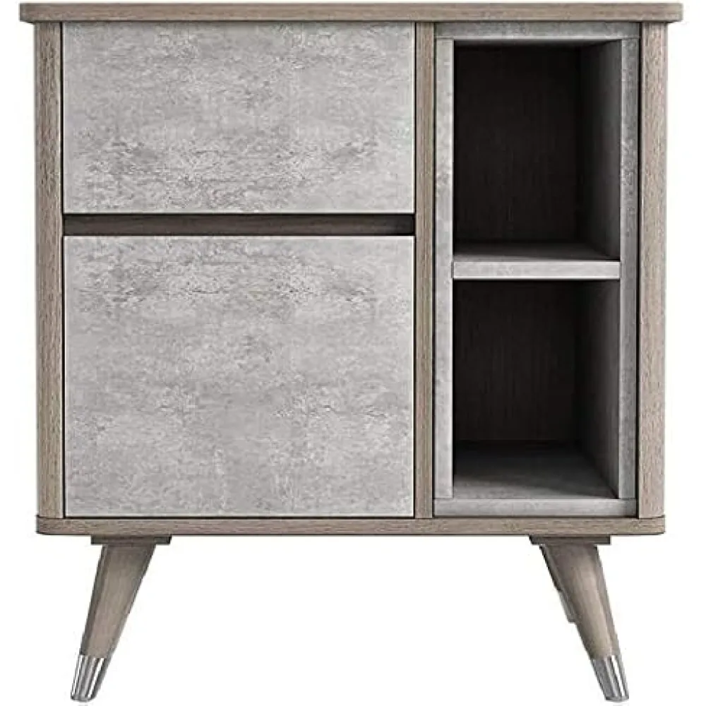 Bedside Table for Bedroom Bedside Table Bedroom Small Apartment Multi-Function Storage Cabinet Misty Gray for Home Office