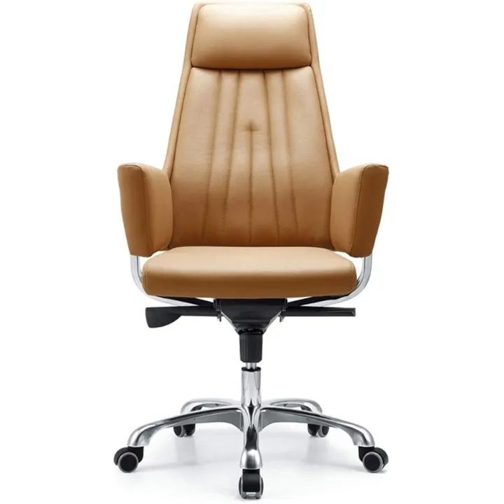 Multifunctional Swivel Chair High-Grade Business Chair Home Office Office Chair Thick Padding and Ergonomic Design Bonded Leather Executive Desk Computer Task Swivel Chai,