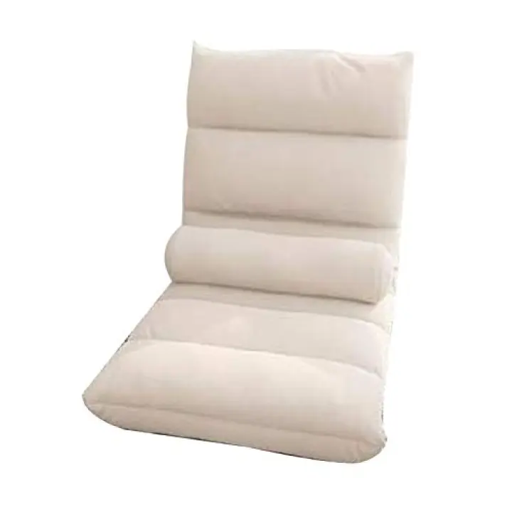 Generico Sedia da Pavimento Sedia da Pavimento Rimovibile e Lavabile Sedia da Finestra Pieghevole Regolabile a 5 Livelli con Cuscino per la Vita Divano Pigro Singolo per Camera da Letto Soggiorno (Co