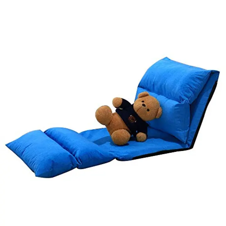 Generico Sedia da Pavimento per Il Tempo Libero Sedia da Pavimento Pieghevole con Regolazione multilivello Divano Pigro Sfoderabile e Lavabile Piccolo Appartamento Poltrona reclinabile per Balcone Ca