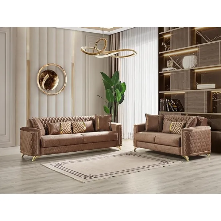 2Pc Living Room Set in Copper
