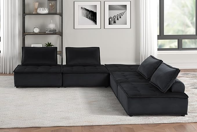 120" 5 Pc Sectional Sofa