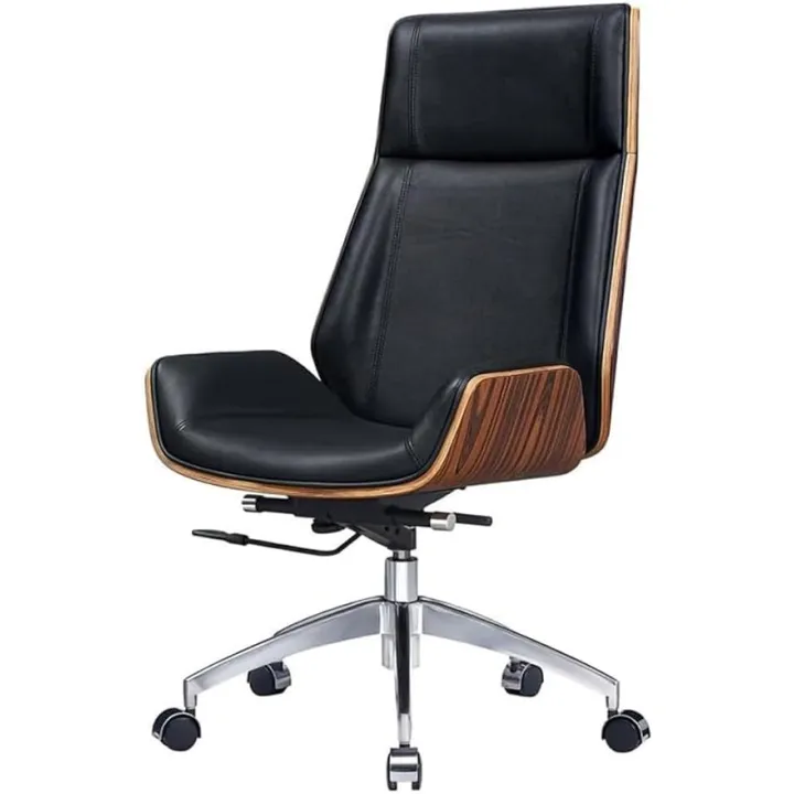 Ergonomic Executive Office Chair with Footrest and Lumbar Support, Reclining Computer Desk Chair for Home Office, Comfy Swivel Gaming Chair with Adjustable Height and Armrests for Work or Study(B)