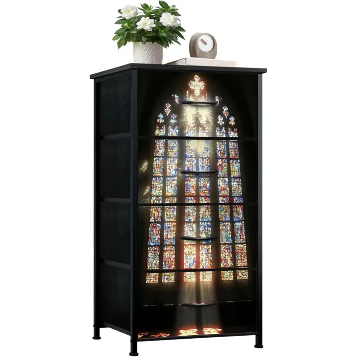 Dresser for Bedroom Dresser for Closet Enlightenment Dressers & Chests of Drawers Fabric Closet Organizers and Storage with 4 Drawers Storage Bins