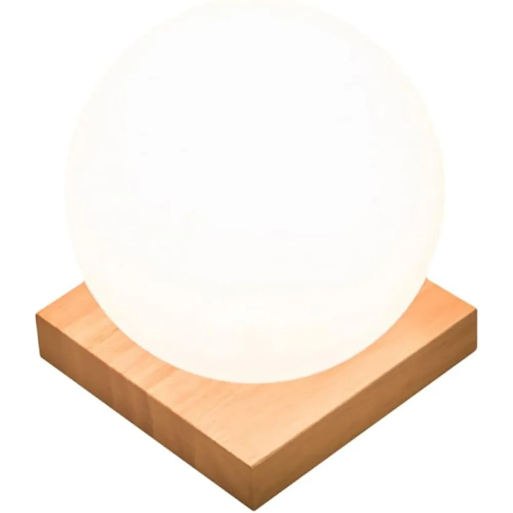 Wooden Table Lamp for Bedroom Nightstand Decorative Lamps for Living Room Night Table