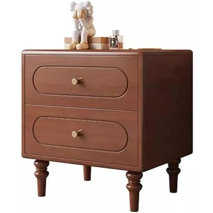 Modern Bedside Tables Retro Solid Wood Bedside Table Home Bedroom Simple Medieval Style Storage Cabinet Bedroom Night Stand
