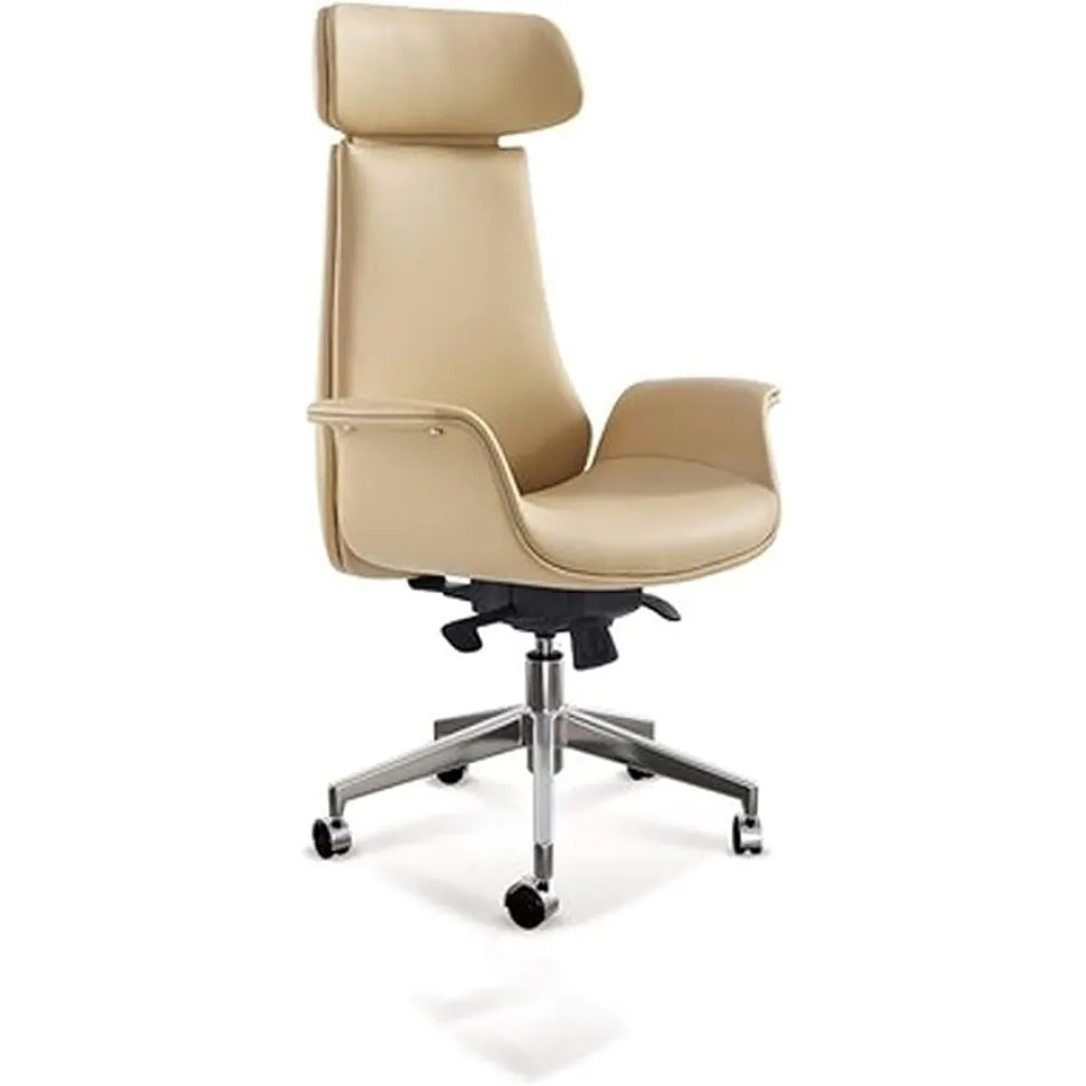 Luxury Boss Chair Big Tall Executive Office Chair, Boss Chair, Swivel Chair, High-Grade Business Chair, Home Office, Office Chair, Ergonomic Design Lift Chair, Seat,Beige Yellow