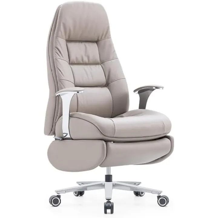 Large Luxury Executive Leather Office Chair Adjustable Rolling Swivel Computer Task Chair for Office,Home,Business,Bedroom