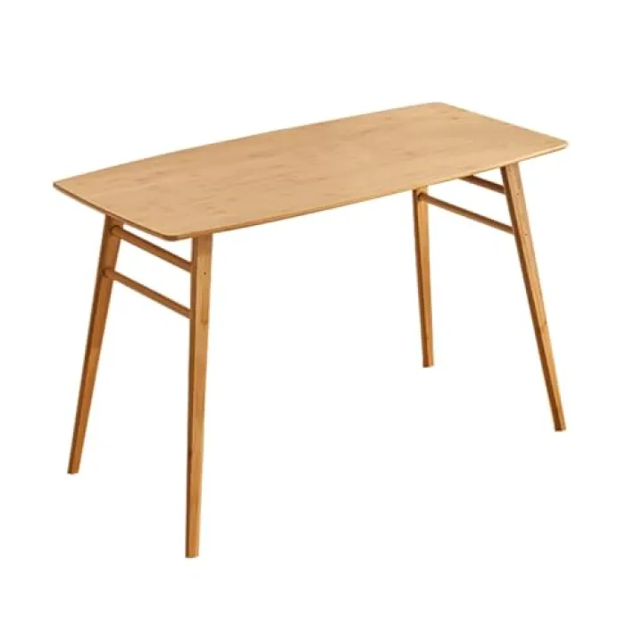 Scrivania in bambù, Design Semplice e Moderno, Struttura Robusta e Dura, Versatile per L'Ufficio Domestico, Beige, 100x50x76,5 cm (39,4x19,7x30,1 Pollici)