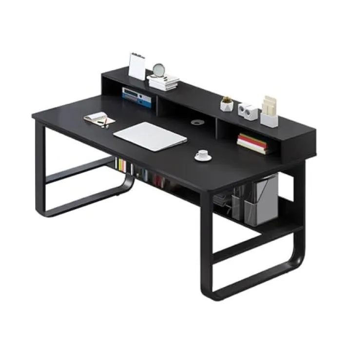 Generico Scrivania a U per Ufficio - Scrivania per Computer Bianca con Struttura Stabile, Versatile per Ufficio, Studio o Gaming - 100x60 cm (39,4x23,6 Pollici)