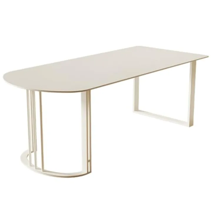 Generico Scrivania per Computer Elegante e salvaspazio, postazione di Lavoro Robusta per Scrivere e Giocare, Arredamento Moderno per Ufficio per casa e Camera da Letto - Finitura Bianca