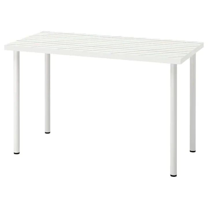 ProTuning LAGKAPTEN/ADILS Scrivania, griglia multicolore/bianco, 120x60 cm