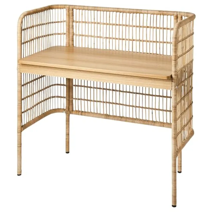 ProTuning Scrivania FRYKSÅS, 110x54 cm, rattan