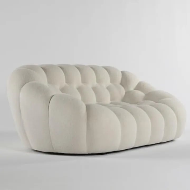 Luxurious Bubble Cloud Sofa - White, 2-Seater (78.7 in)