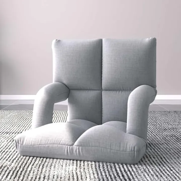 Adjustable Lazy Lounge Seat with Waist Support, Foldable Floor Sofa Bed with Back Support, Sofa Floor Chair for Bedroom, Dorm, Living Room