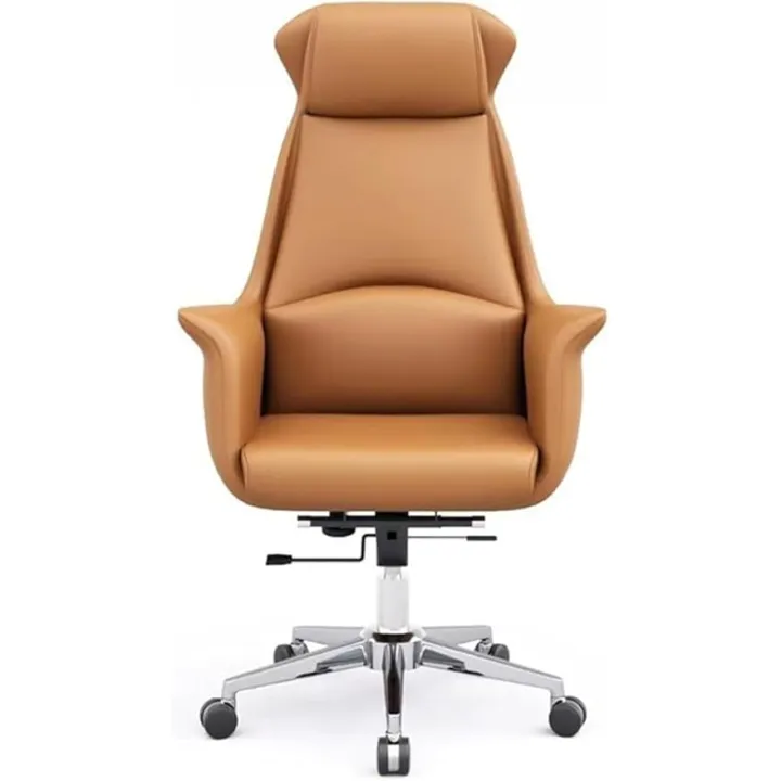 Ergonomic Home Office Desk Chair with Armrests Wheels Modern PU Leather High Back Task Chair 360 Degree Swivel Computer Chair Comfortable Seating for Home Office(Color 3)