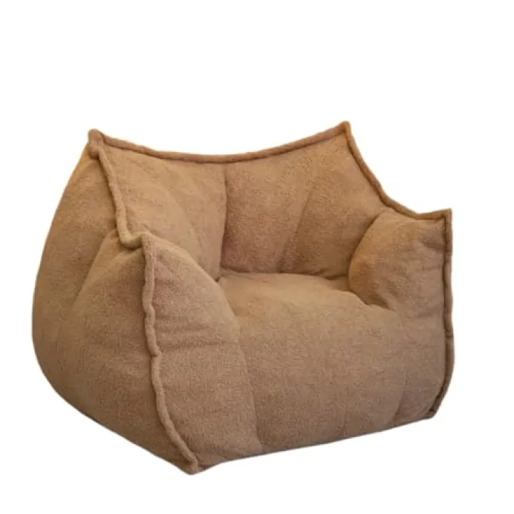 Poltrona Bean-Bag, divano Teddy per individui, con braccioli, morbida e confortevole, sedia a sdraio da pavimento, adatta per soggiorno, camera da letto, scrivania