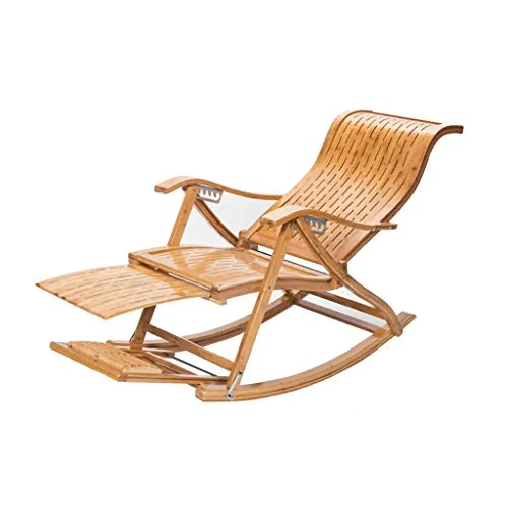 YHKJLYH Lettini Prendisole, Sedia Pieghevole, Sedia a Dondolo con Massaggio da Campeggio, Sedia Pieghevole Regolabile per Il Tempo Libero da Balcone, Lettino Prendisole Rilassante per Anziani, Stile