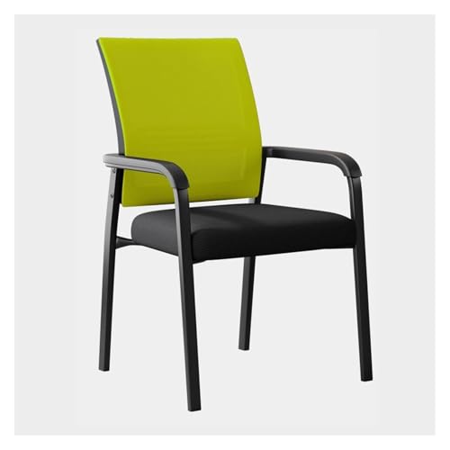 Sedia ergonomica per ospiti con schienale in rete e supporto lombare, cuscino spesso, design impilabile, per sala d'attesa e sala conferenze, soluzione comoda e salvaspazio