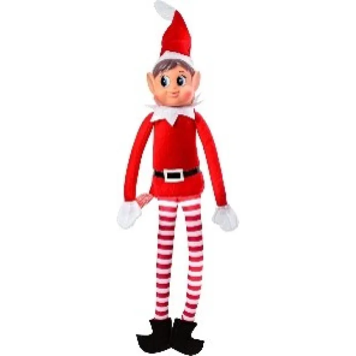 Christmas Elf Behaving Badly Plush Toy | Elfette Novelty Long Bendy Naughty Girl Christmas Doll | 12 Inches