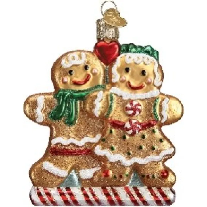 Old World Christmas Ornaments: Gingerbread Collection Glass Blown Ornaments for Christmas Tree, Gingerbread Friends