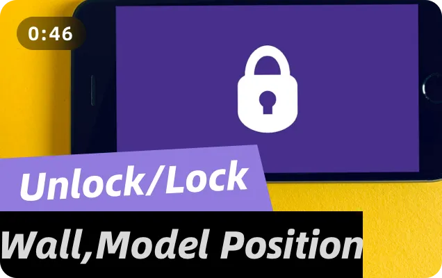 How to lock walls and models ？
