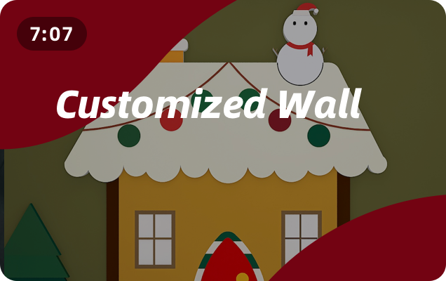 How to decorate walls using custom wall features？
